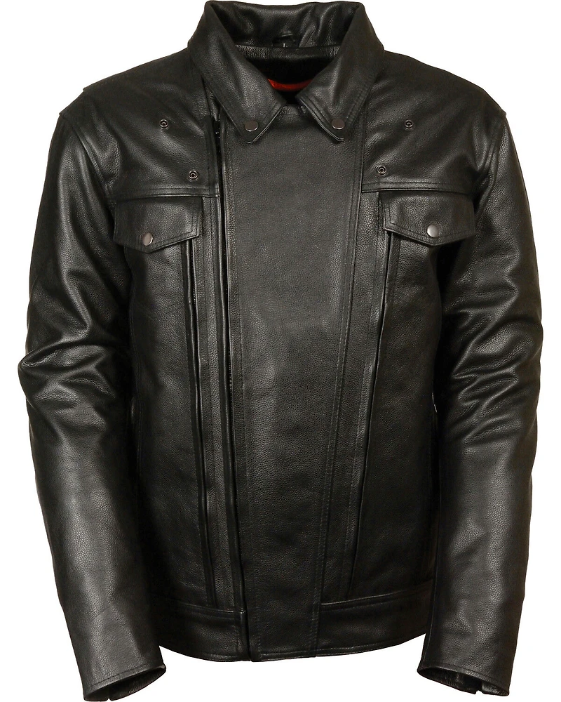 Milwaukee Leather Men's Utility Vented Cruiser Jacket - Tall 4X
