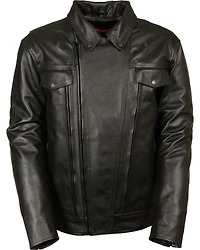 Milwaukee Leather Men's Utility Vented Cruiser Jacket - Tall 4X
