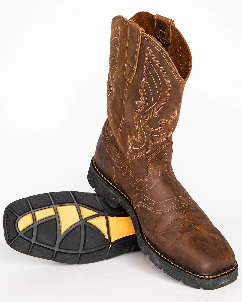 Cody James® Men's Broad Square Toe Western Work Boots