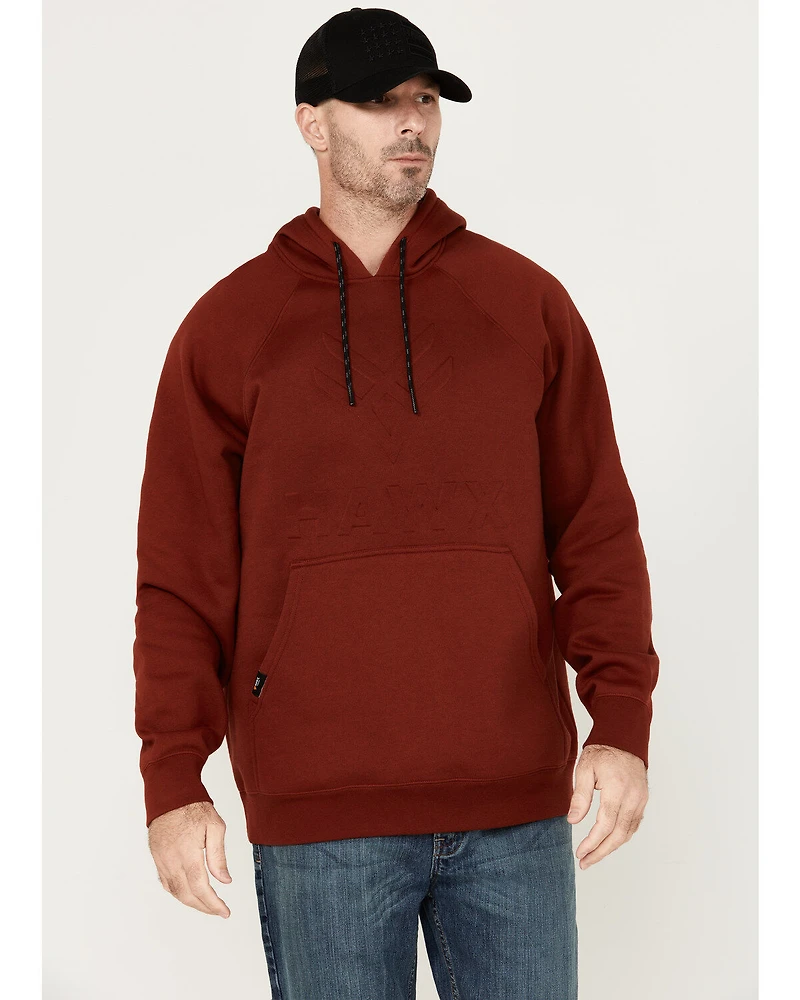 Hawx Men's Embossed Hooded Sweatshirt