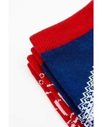 RANK 45® Girls' Bandana Print Socks - 2-Pack