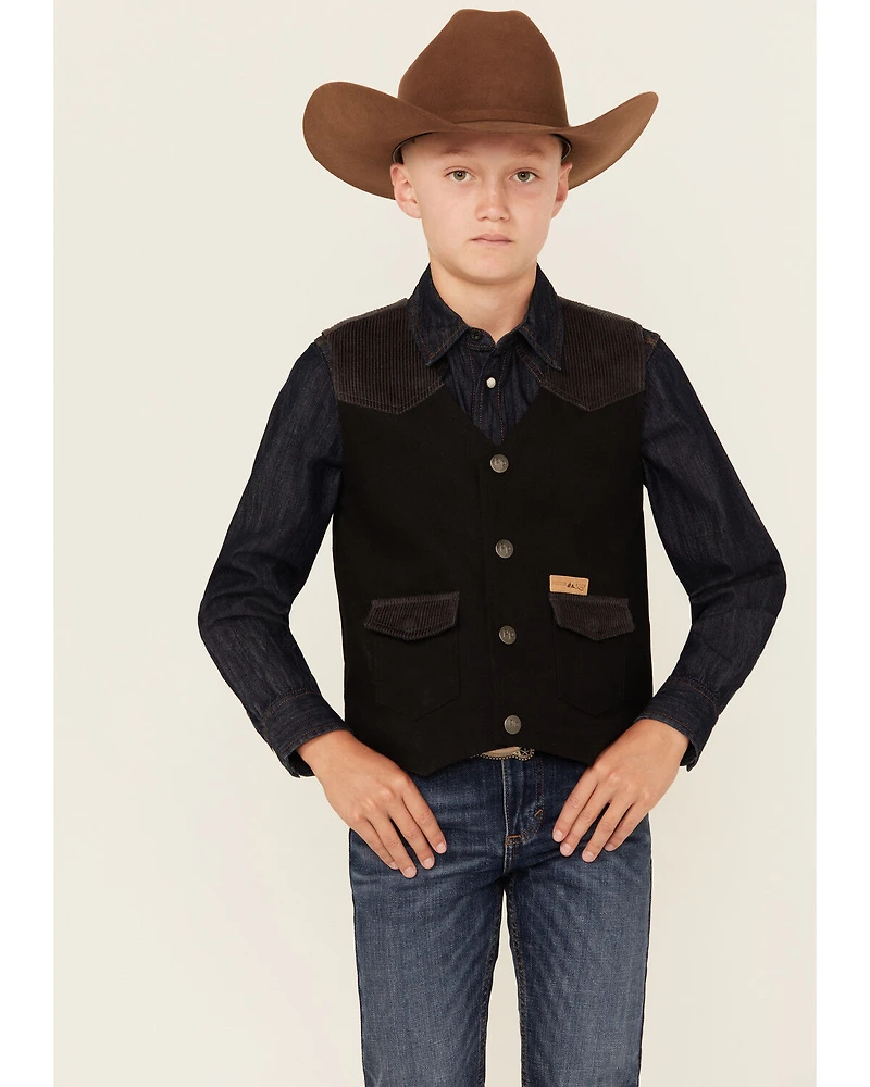Powder River Outfitters Boys' Corduroy Vest