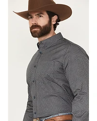 Cody James Men's San Juan Geo Print Long Sleeve Button-Down Stretch Western Shirt