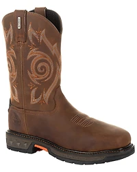 Georgia Boot Men's Carbo-Tec LT Waterproof Western Work Boots - Steel Toe