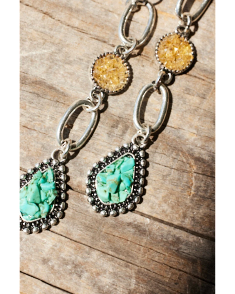 Shyanne Women's Drop Cable Link Earrings