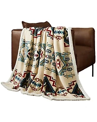 HiEnd Accents Spirit Valley Campfire Sherpa Throw