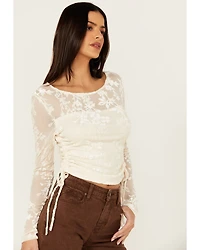 Shyanne Women's Side Tie Long Sleeve Top