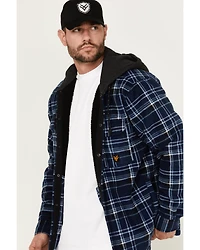 Hawx Men's Hooded Printed Polar Fleece Jacket