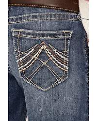 Ariat Girls' Medium Wash Eleanor Whipstitch Stretch Slim Bootcut Jeans