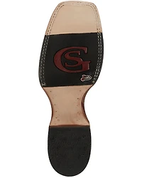 Justin Men's Haggard Exotic Caiman Western Boots - Broad Square Toe