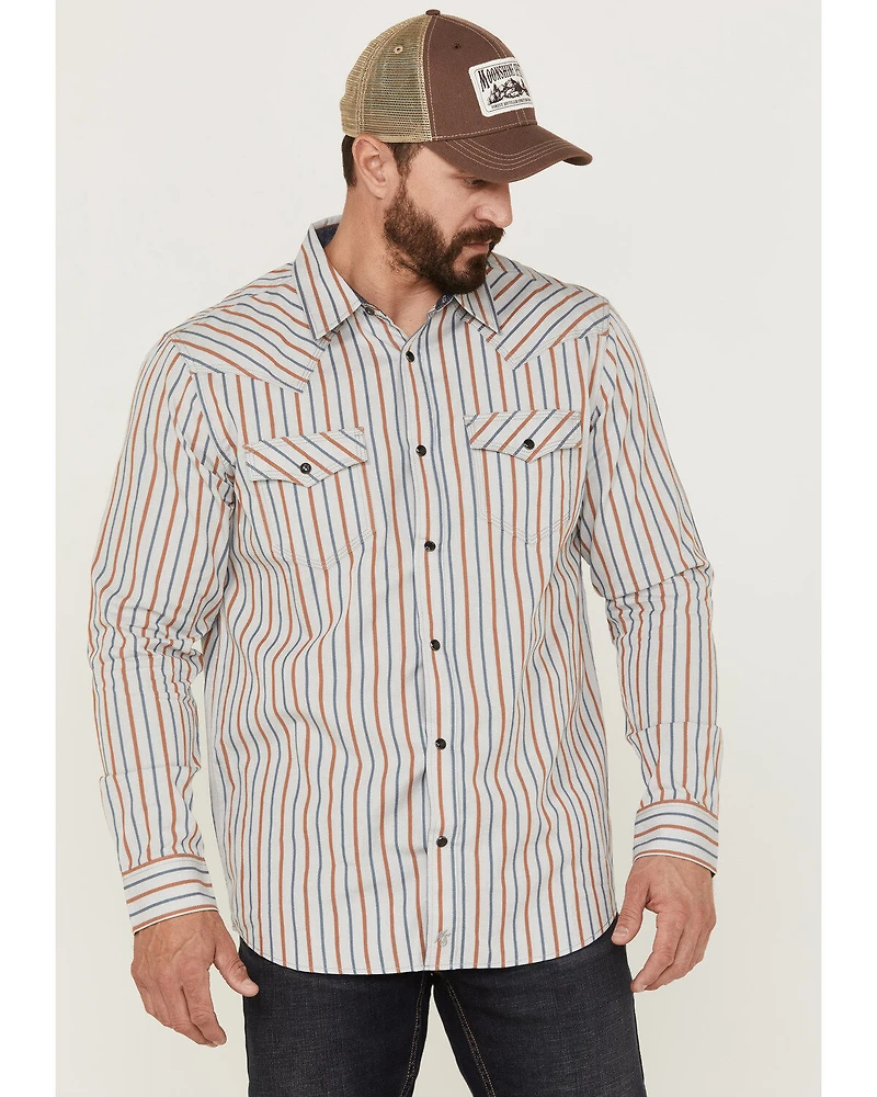 Moonshine Spirit Men's Kingston Stripe Snap Western Shirt