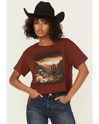 Shyanne Women's Fringe Scenic Short Sleeve Graphic Tee