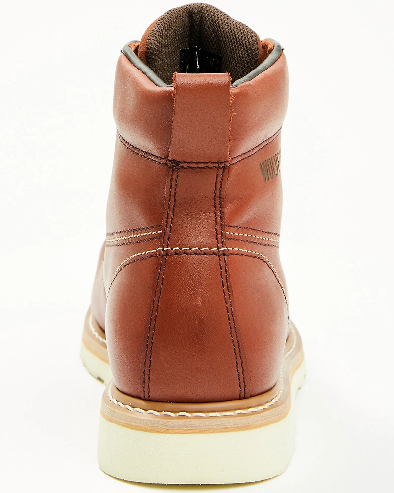 Wolverine Men's 6" Moc Toe Exclusive Wedge Work Boots - Steel