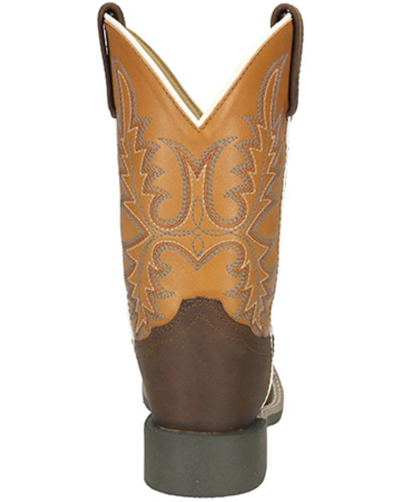 Smoky Mountain Little Boys' Adobe Western Boots - Broad Square Toe