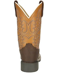 Smoky Mountain Little Boys' Adobe Western Boots - Broad Square Toe