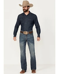 Cody James Men's Colton Wash Duke Relaxed Bootcut Stretch Denim Jeans