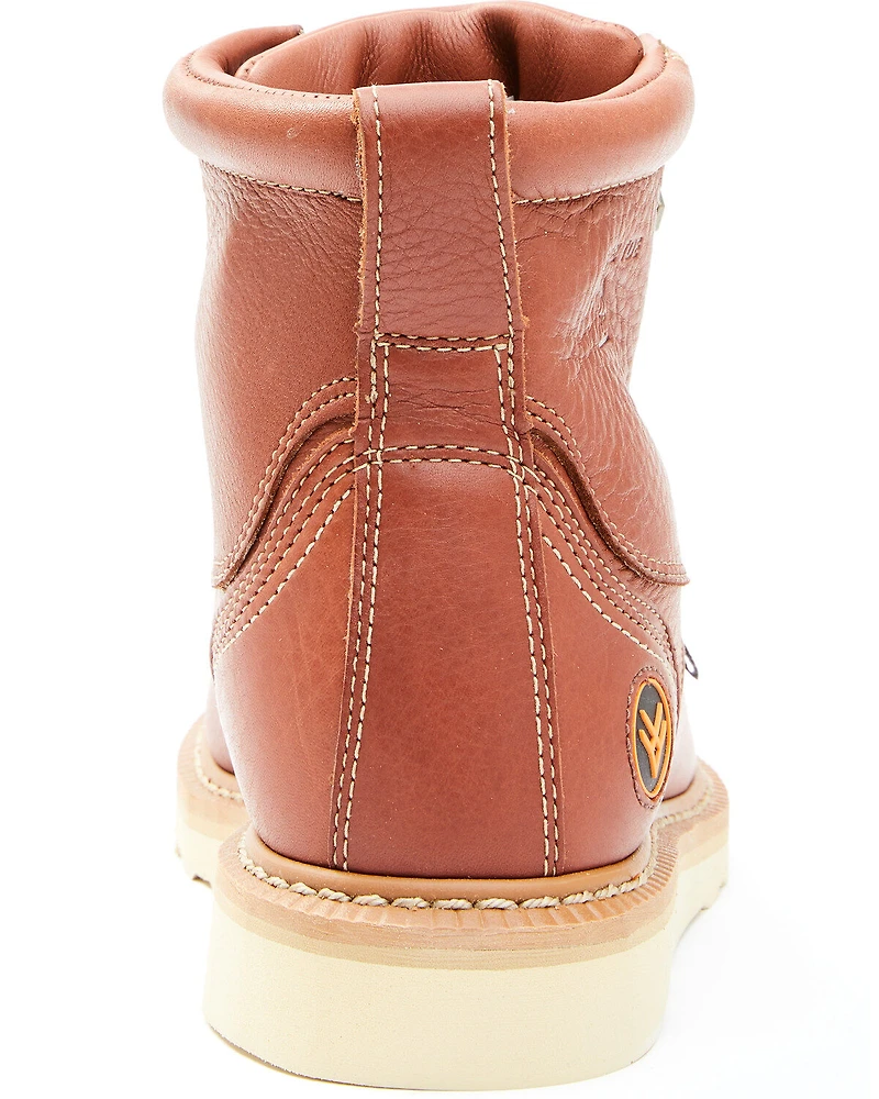 Hawx Men's USA Moc Wedge Value Work Boots - Steel Toe