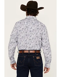 Cody James Men's Marston Paisley Print Long Sleeve Snap Western Shirt