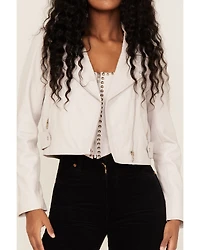 Understated Leather Women's Lil Mamma Moto Jacket