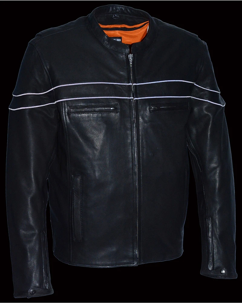 Milwaukee Leather Men's Lightweight Sporty Scooter Crossover Jacket - 5X