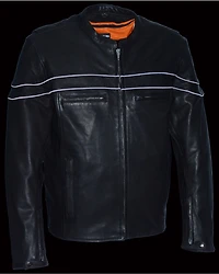 Milwaukee Leather Men's Lightweight Sporty Scooter Crossover Jacket - 5X