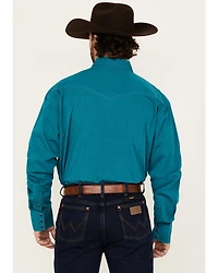 Roper Men's Amarillo Solid Long Sleeve Snap Western Shirt