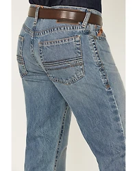 Ariat Men's M4 Corralitos Louis Light Wash Relaxed Bootcut Rigid Denim Jeans