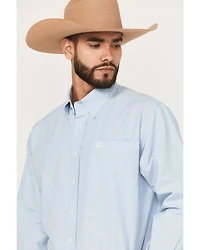 Cinch Men's Solid Long Sleeve Button-Down Western Shirt