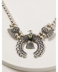 Shyanne Women's Mystic Summer Thunderbird Squash Blossom Necklace