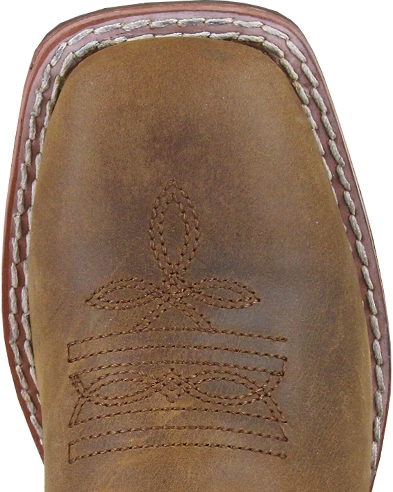 Smoky Mountain Boys' Green Jesse Western Boots - Square Toe