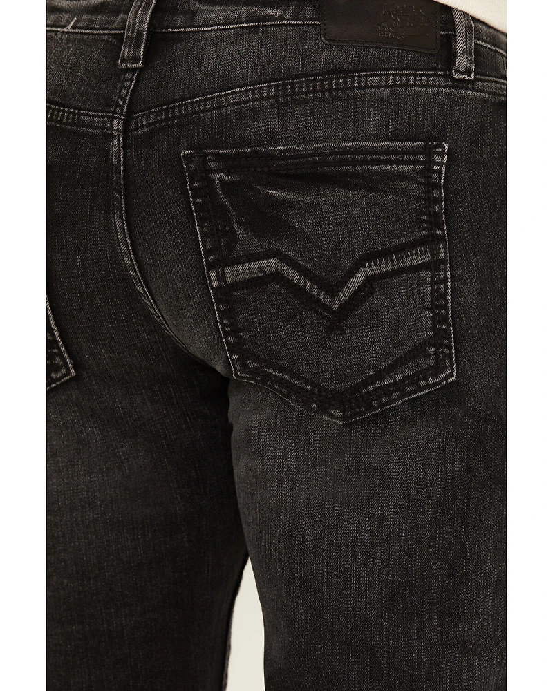 Moonshine Spirit Men's Rocky Mountain Wash Decker Slim Straight Stretch Denim Jeans