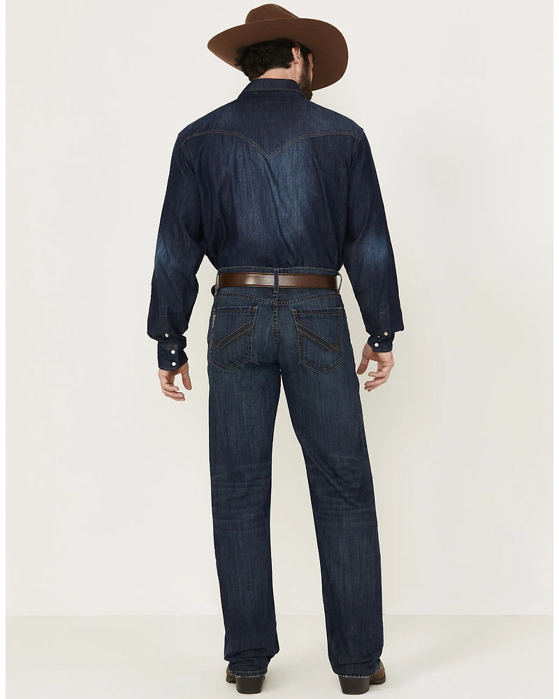 Cinch Men's Grant Dark Wash Relaxed Bootcut Performance Stretch Denim Jeans