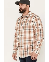 Brothers and Sons Men's Casual Plaid Long Sleeve Button-Down Western Shirt