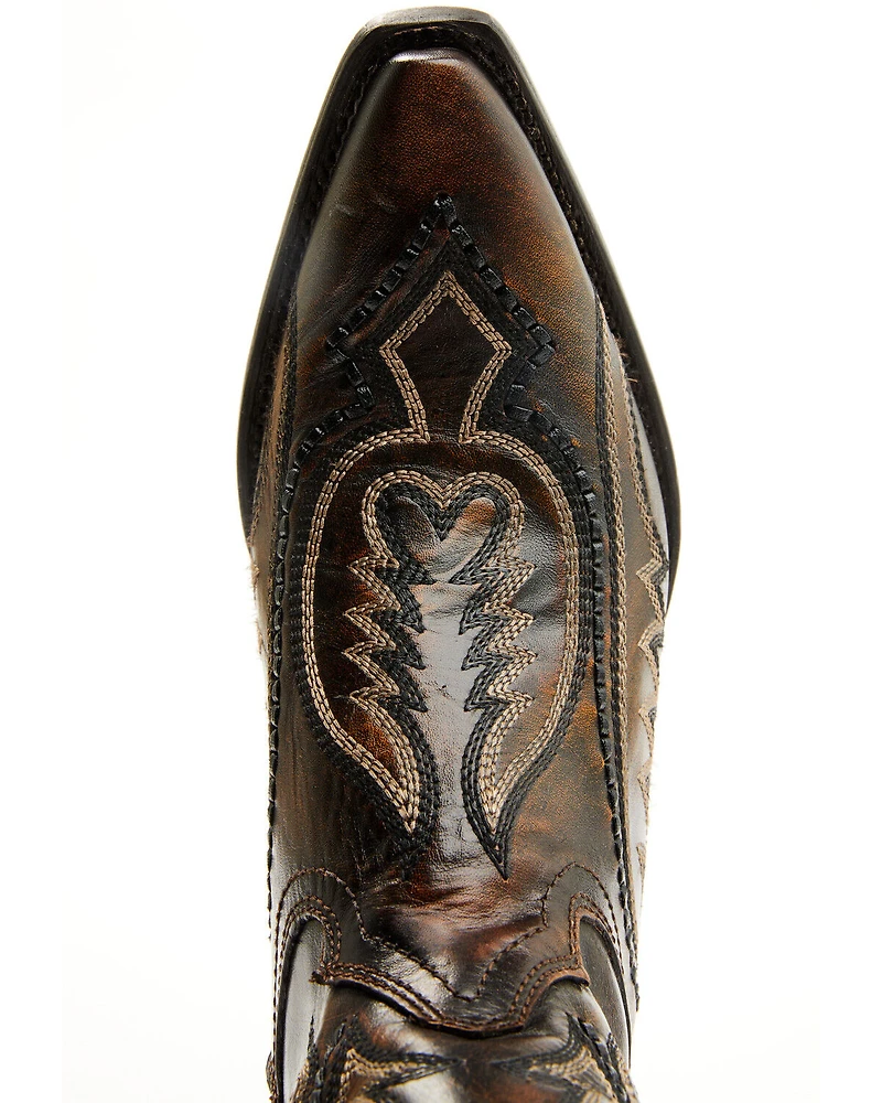 Corral Men's Inlay And Embroidered Short Western Boots - Snip Toe