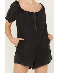 Free People Women's Daisy Denim Babydoll Romper