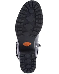Harley Davidson Women's Lalanne Double Strap Moto Boots - Round Toe