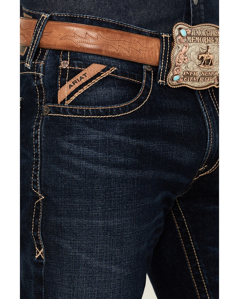 Ariat Men's Boot Barn Exclusive M4 Gunner Dark Wash Relaxed Stretch Denim Jeans