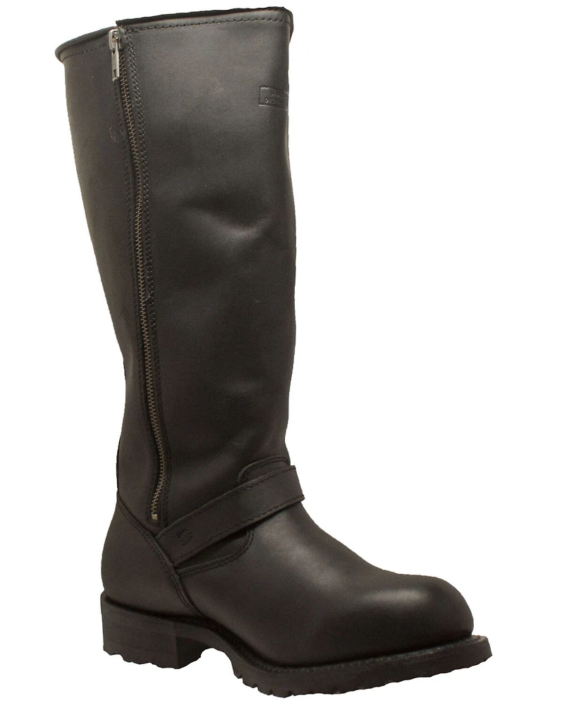 Ad Tec Men's Engineer Biker Boots - Round Toe