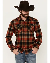 Pendleton Men's Canyon Plaid Print Long Sleeve Pearl Snap Western Shirt