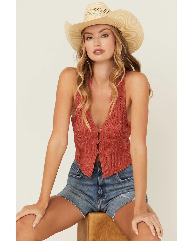 Free People Women's Seascapes Knit Vest