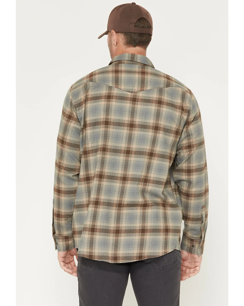 Thorogood Men's Plaid Print Long Sleeve Snap Flannel Shirt