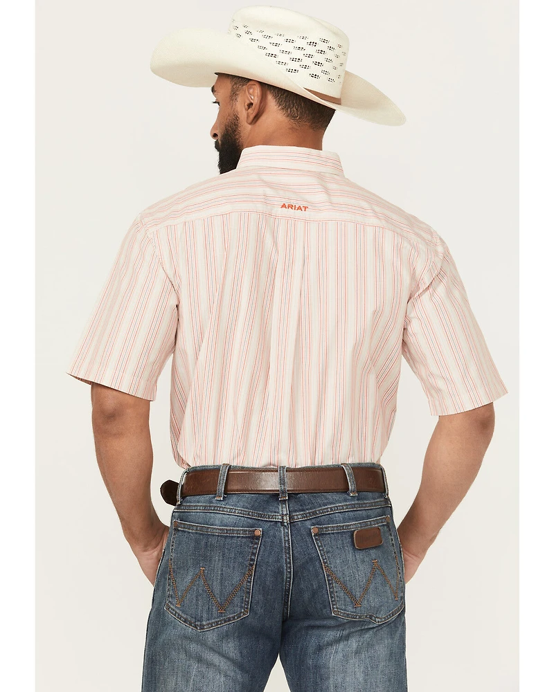 Ariat Men's Winter Pro Series Striped Short Sleeve Button-Down Western Shirt