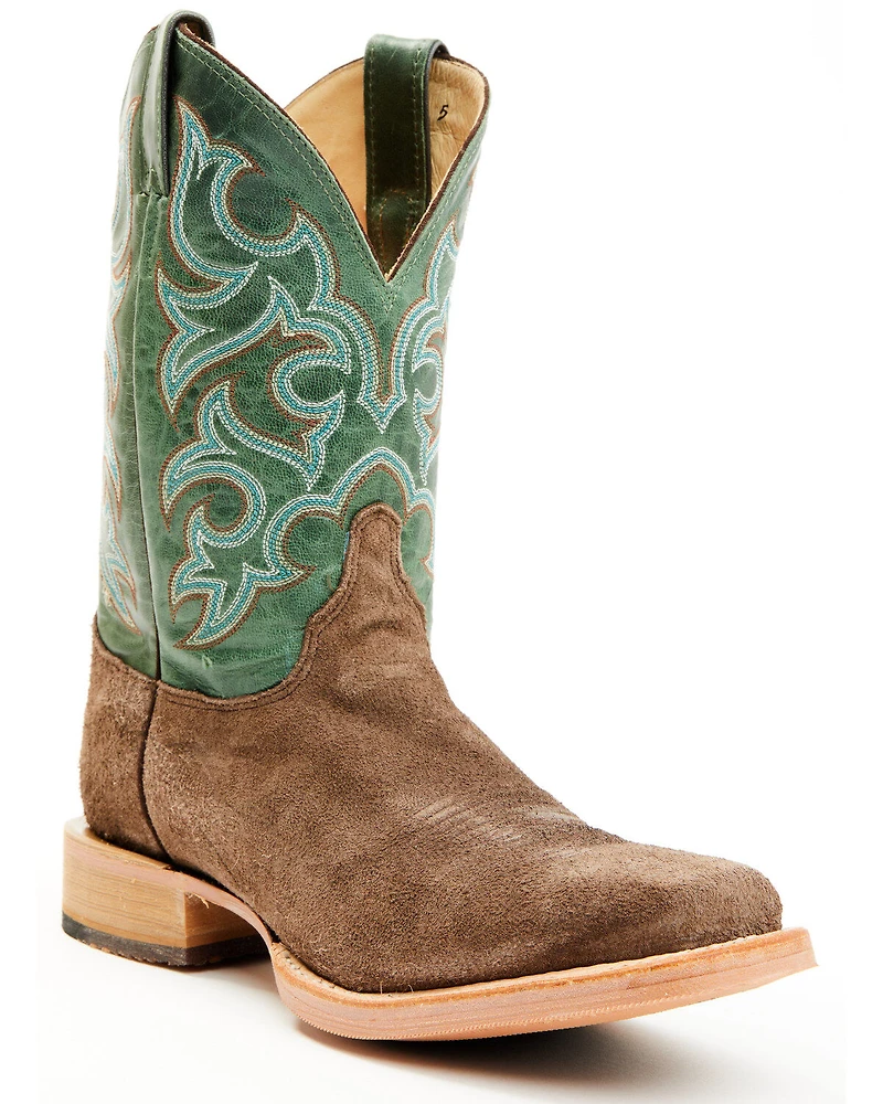 Justin Men's Fergus Roughout Western Boots - Square Toe