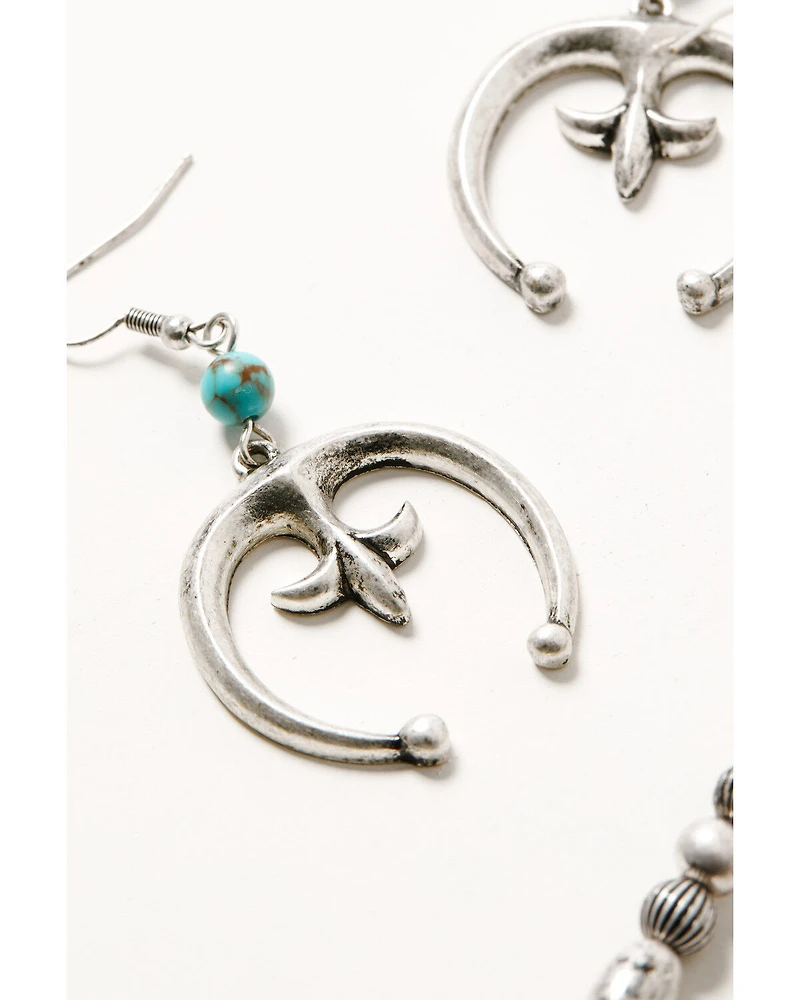 Shyanne Women's Rodeo Sunset Squash Blossom Jewelry Set - 2 Piece