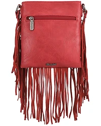 Wrangler Women's Fringe Pocket Denim Crossbody Bag