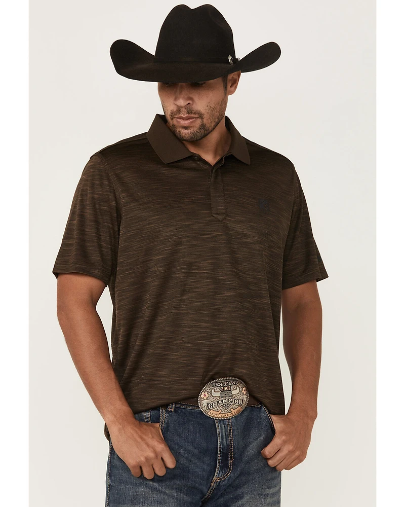 RANK 45® Men's Heeler Short Sleeve Button-Down Polo Shirt