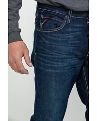 Ariat Men's FR M4 Durastretch Lineup Relaxed Straight Work Denim Jeans - Big