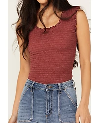 Shyanne Women's Smocked Ribbed Tank