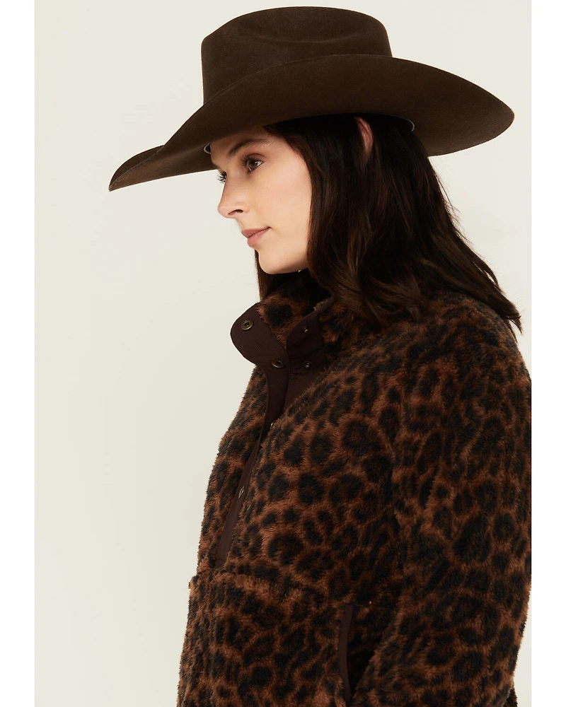 Ariat Women's Berber Leopard Print Sherpa Pullover