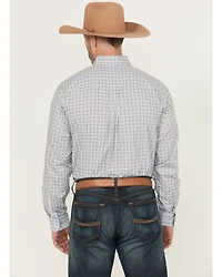 Cinch Men's Floral Geo Print Long Sleeve Button-Down Western Shirt